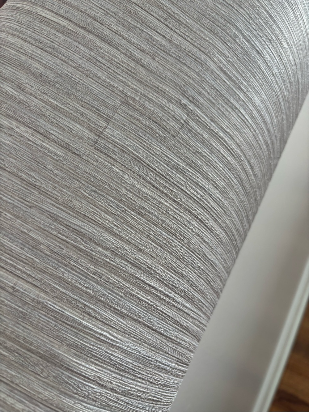Phillip Jeffries vinyl Dover Shadow 32501 Textured Wallcovering - Gray